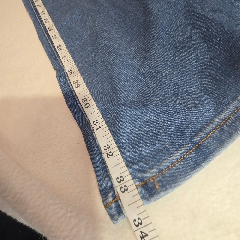 NWT We The Free People Penny Pull On Flare Jeans Blue Mid Rise Denim Women 27x34 - Picture 15 of 16